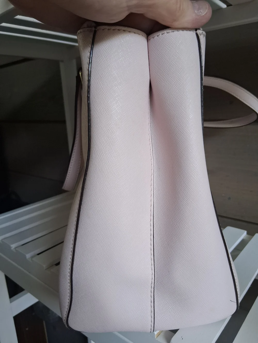 Kate Spade New York Blush Pink Saffiano Leather Tote Bag – Designer Handbag - Picture 13 of 14